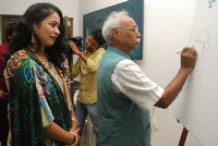 Krishnansh Painting Exhibition launch at Stater Art Gallery